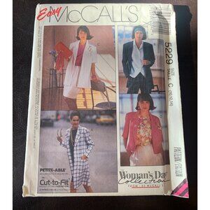 McCall's Misses Coat or Jacket Sewing Pattern 5229 Size 10 12 14 - Uncut